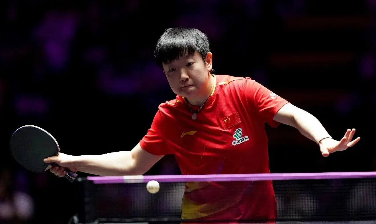 赛正手进攻, 不过在局末, 孙颖莎击败